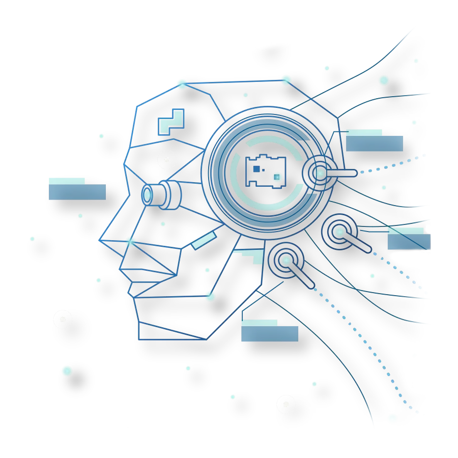 KI Fragmentierung Illustration